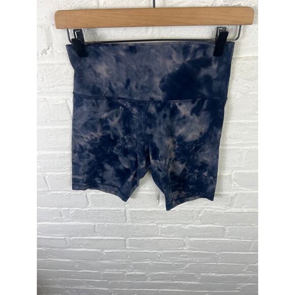 Lululemon Women's Align Shorts High-Waist Stretch Diamond Dye Blue Size 6 - Picture 1 of 4